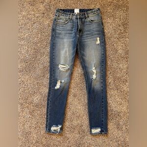 Women’s High Rise Distressed Denim